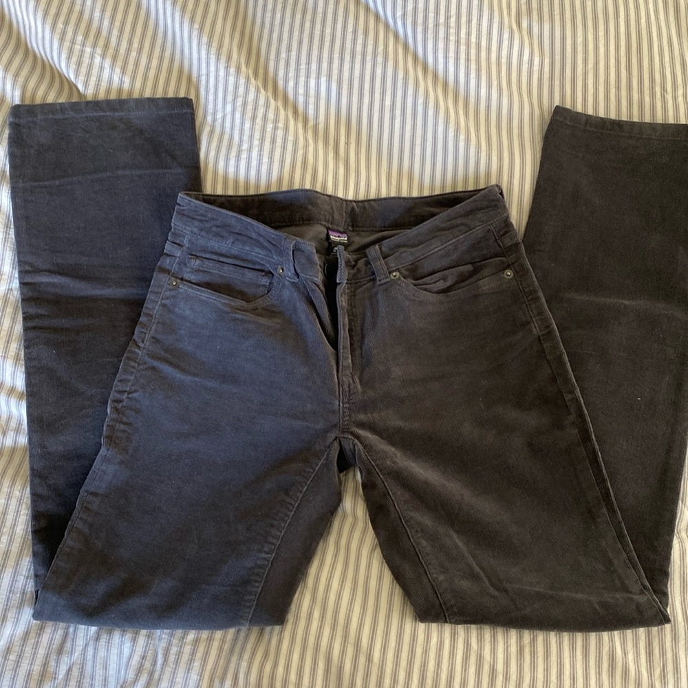 Womens Patagonia gray corduroy bootcut pants 28